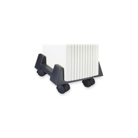 Virtual Polystyrene Heavy-Duty Mobile CPU Tower Stand, Black VI3190305